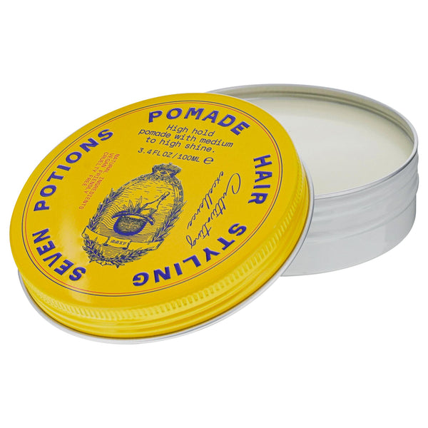 Seven Potions Hair Styling Pomade Open tin