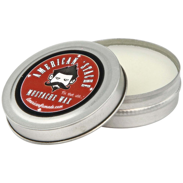 American Pomade Stache Wax Open