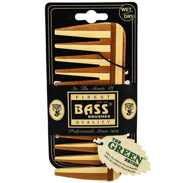great comb for thick and curly hair that gets rid of tangles Bass Bamboo combs 
