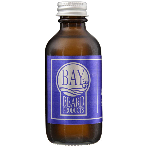 Bay Beard Oil Strongman Back Label