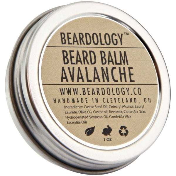 Beardology Avalanche Beard Balm Top Label