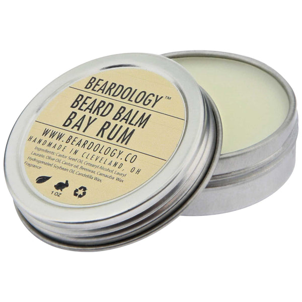 Beardology Bay Rum Beard Balm Open
