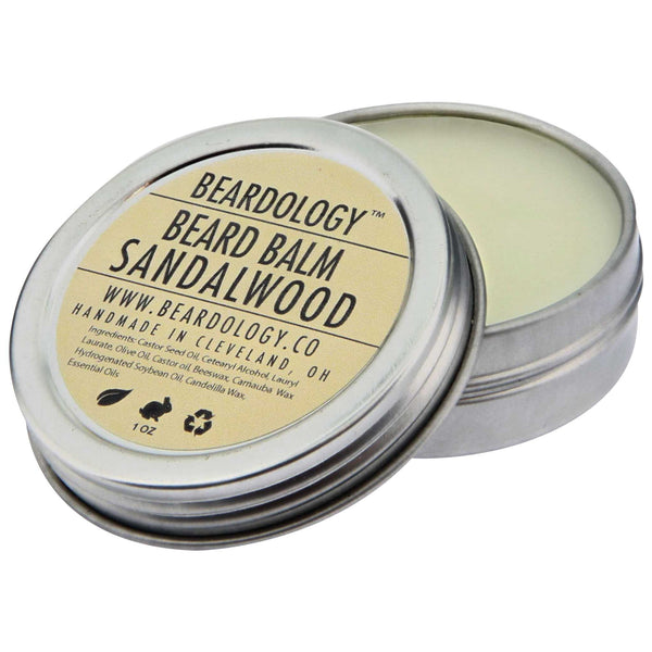 Beardology Sandalwood Beard Balm Open