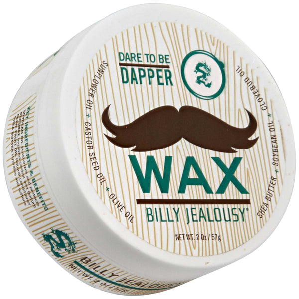 Billy Jealousy Mustache Fiber Wax Top Label