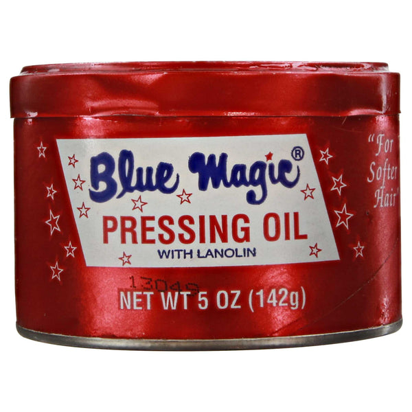 Blue Magic Pressing Oil Side