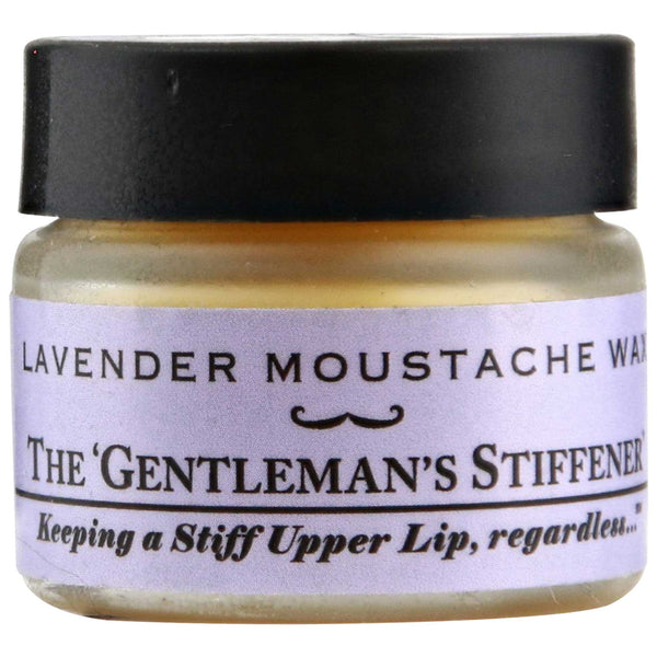 Captain Fawcett's Lavender Moustache Wax Side Label
