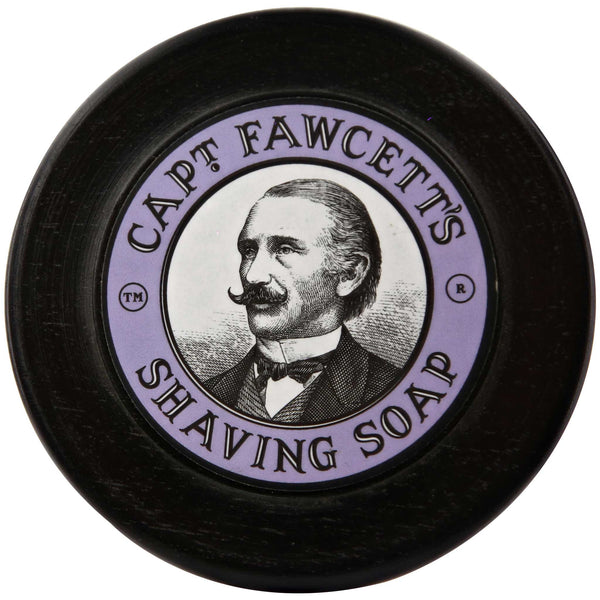 Captain Fawcett's Shaving Soap Top Label