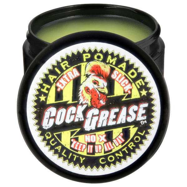 open container of Cock Grease No X Pomade