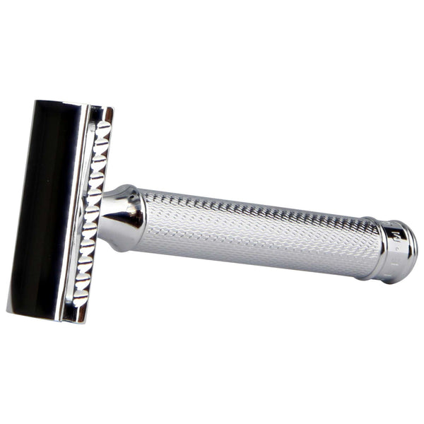 Balanced and comfortable safety straight razor that will glide effortlessly 