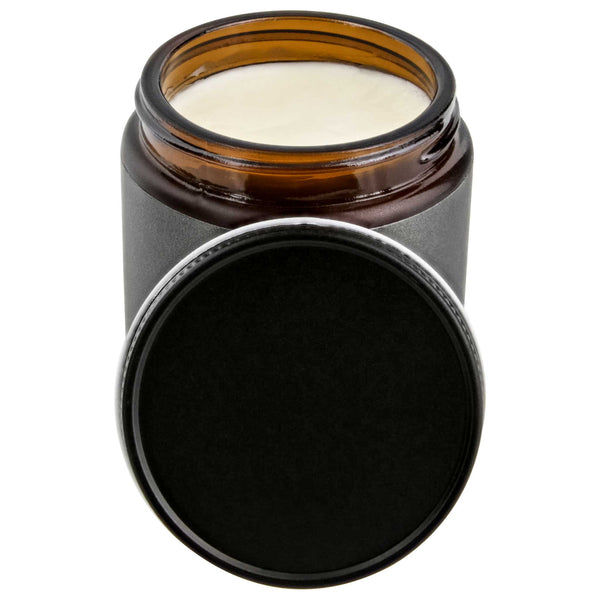 open jar of strong water soluble pomade