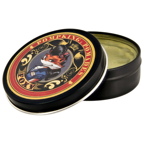 Pompking Foxy water based pomade can open