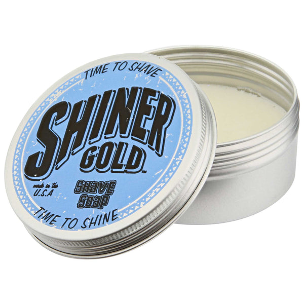 Shiner Gold Shave Soap Open