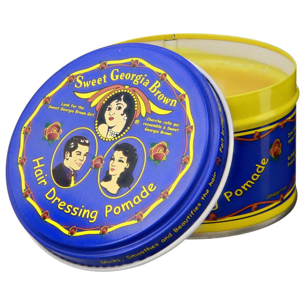 Sweet Georgia Brown Super Hold Hair Dressing Pomade Open