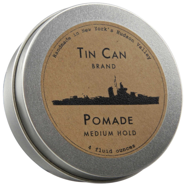 Tin Can Pomade Top Label
