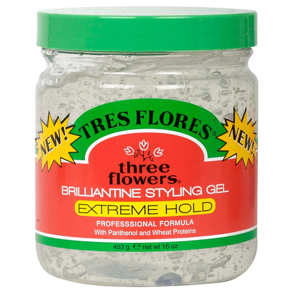 Tres Flores Brilliantine Styling Gel, Extreme Hold