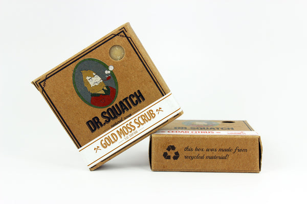Dr. Squatch All Natural Soaps: Gold Moss Scrub, Cedar Citrus, and Pine Tar
