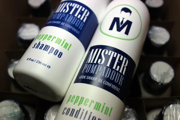 Mister Pompadour's Peppermint Shampoo and Conditioner
