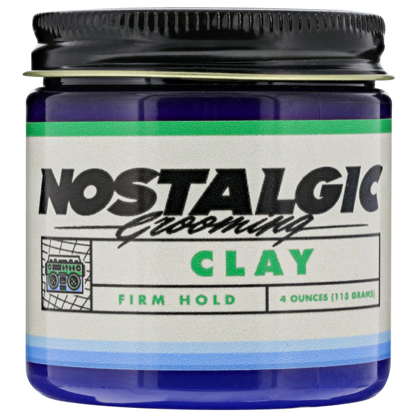 Nostalgic Grooming Clay Pomade - Redwood Front