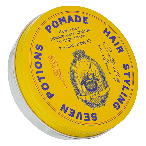 Seven Potions Hair Styling Pomade Front Tin