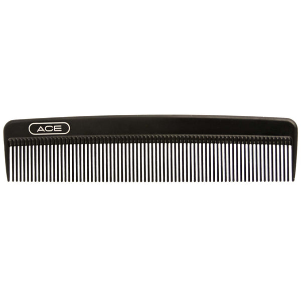 A good solid comb for side parts, slicks backs and pompadours. 