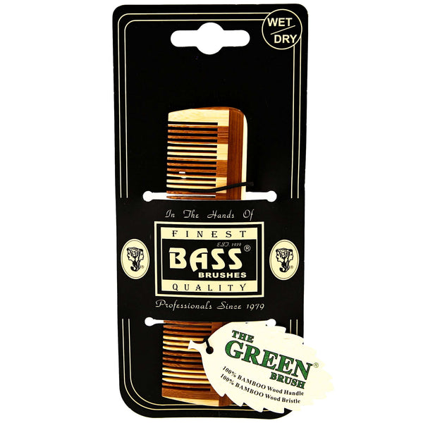 bass small wood comb packaging made from bamboo