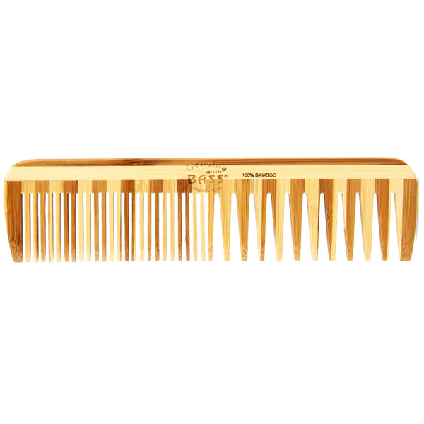 bamboo comb made by Bass for any hairstyle and hair type 