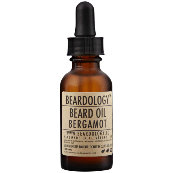 Beardology Bergamot Beard Oil Front Label