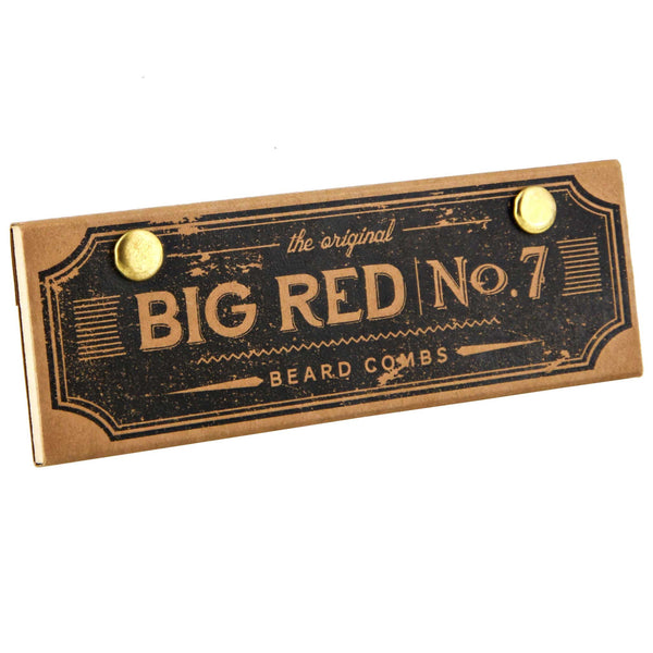 Big Red Comb No. 7 packaging and box for travel comb