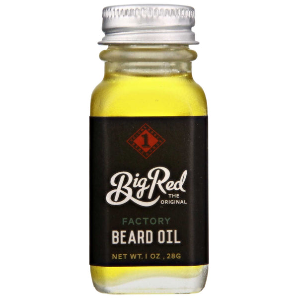 Big Red Beard Oil Factory Front Label