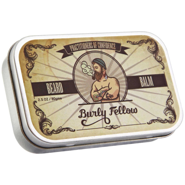 Burly Fellow Beard Balm Top Label