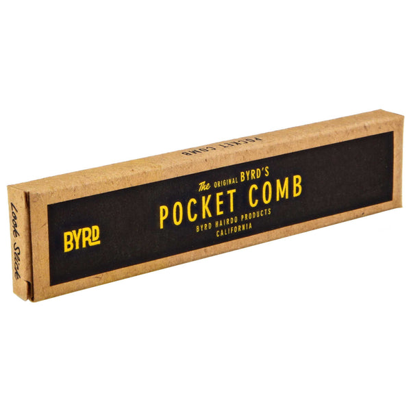 Byrd Pocket Comb box packaging with futures fins