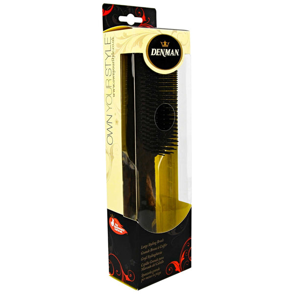 packaging of the classic styling brush from denman