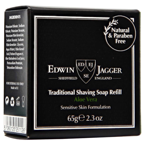 Edwin Jagger Aloe Vera Shave Soap Front