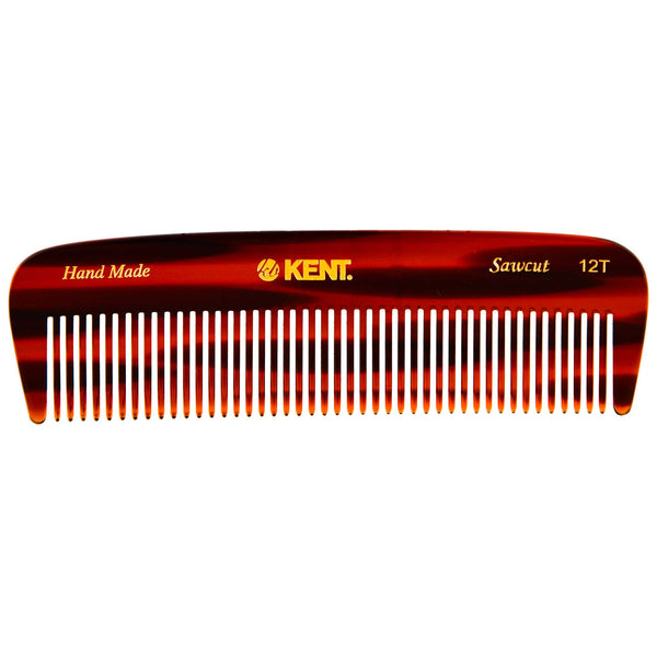 Kent Comb Saw cut and handmade For thick coarse hair 146 mm pocket comb
