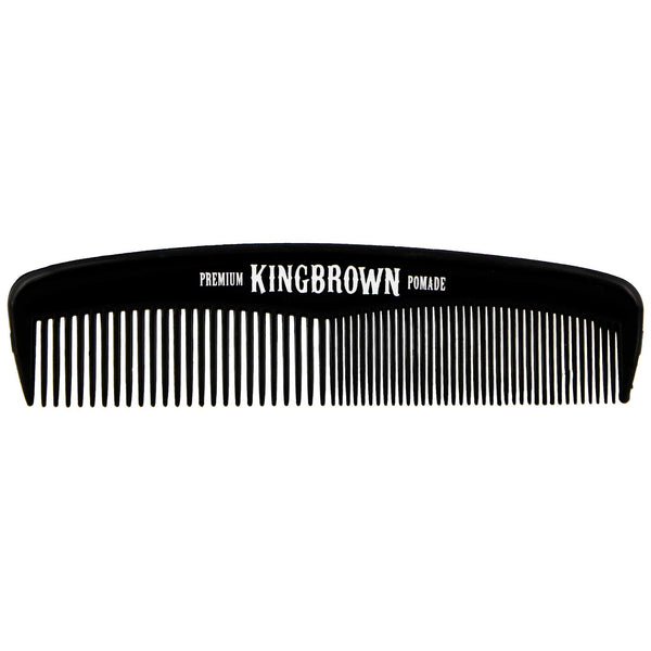 King Brown comb with medium and fine tooth for varied styling