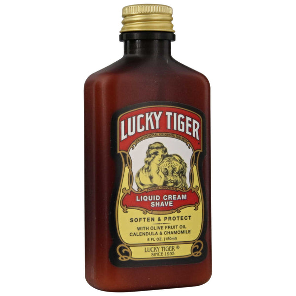 lucky tigers liquid cream shave protects against razor burn