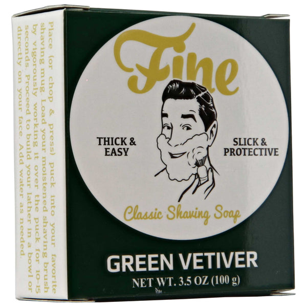 Mr. Fine Green Vetiver Shave Soap Box