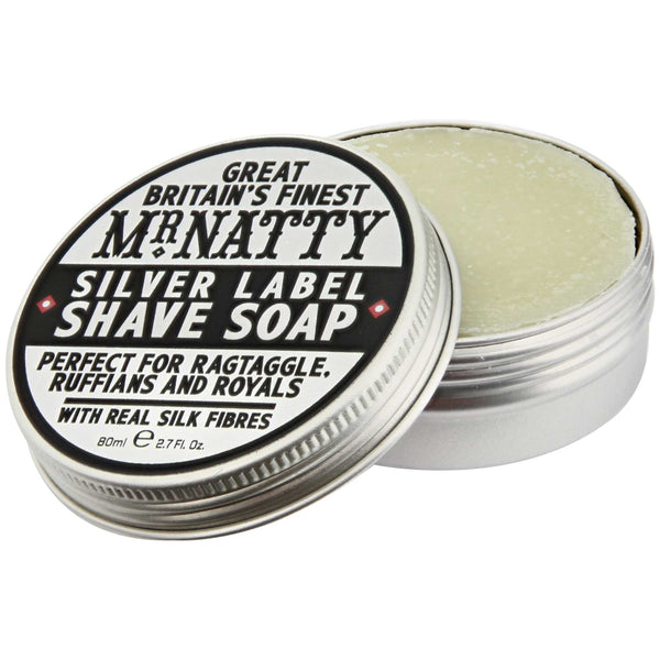Mr Natty Silver Label Shave Soap Open