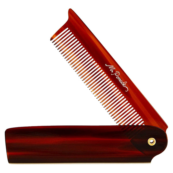 Mr. Pomade Premium Folding Comb that is Saw cut, hand polished and buffed