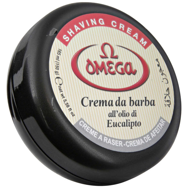 omega eucalyptus shaving cream with bowl
