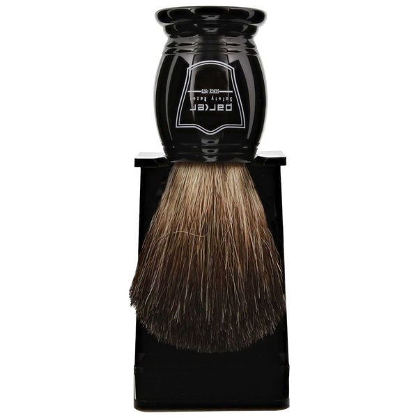 Parker Black Handle Shave Brush that works very well and is super popular