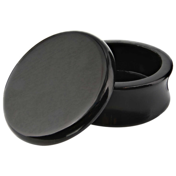 Parker Black Shave Bowl for shaving soap or cream with lid