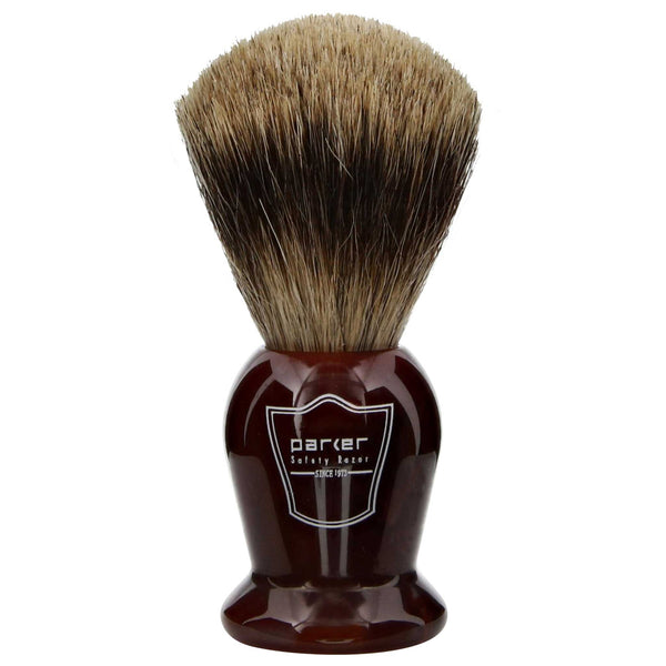 great lathering brush that has some bristles  shaving cream into your beard exfoliating the skin