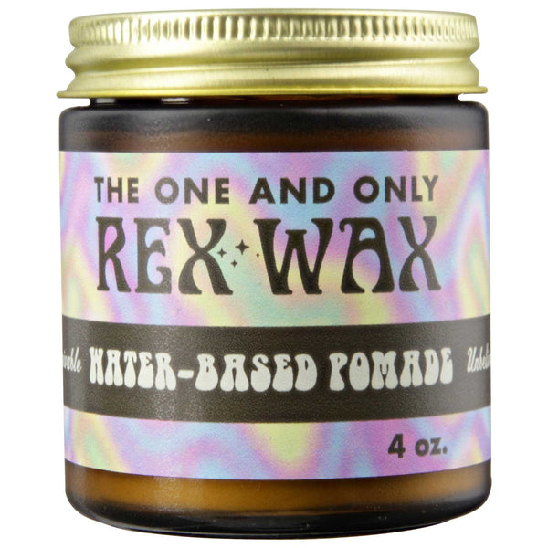 Rex Wax All-Natural Water Based Pomade Side Label
