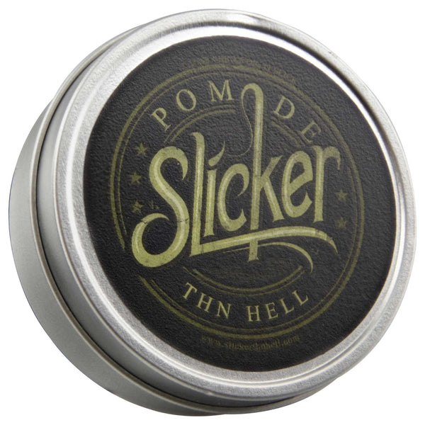 Slicker Thn Hell Pomade Top Label