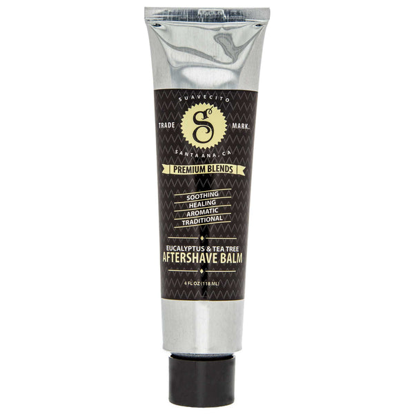 soothing nourishment and relief from Suavecito Premium Blends, Eucalyptus & Tea Tree Aftershave Balm