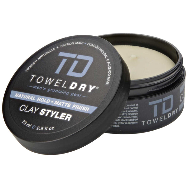 TowelDry Clay Styler Pomade Open