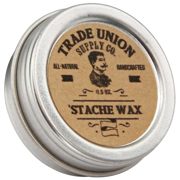 Trade Union Supply Stache Wax Top Label