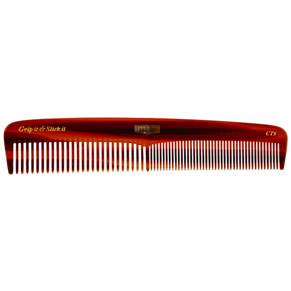 handsome tortoise shell comb is built to last and stand up to the daily abuse