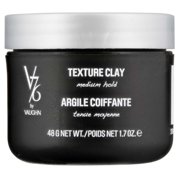 V76 Texture Clay for a matte finish hairstyle with great hold